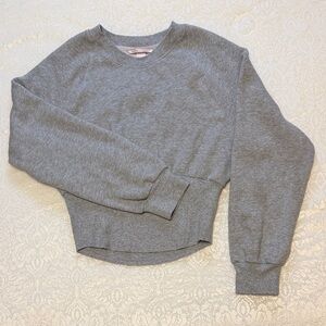 Victoria's Secret Gray Cropped Sweatshirt